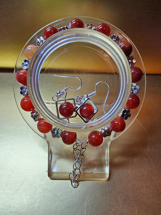 Bracelet and Earrings
