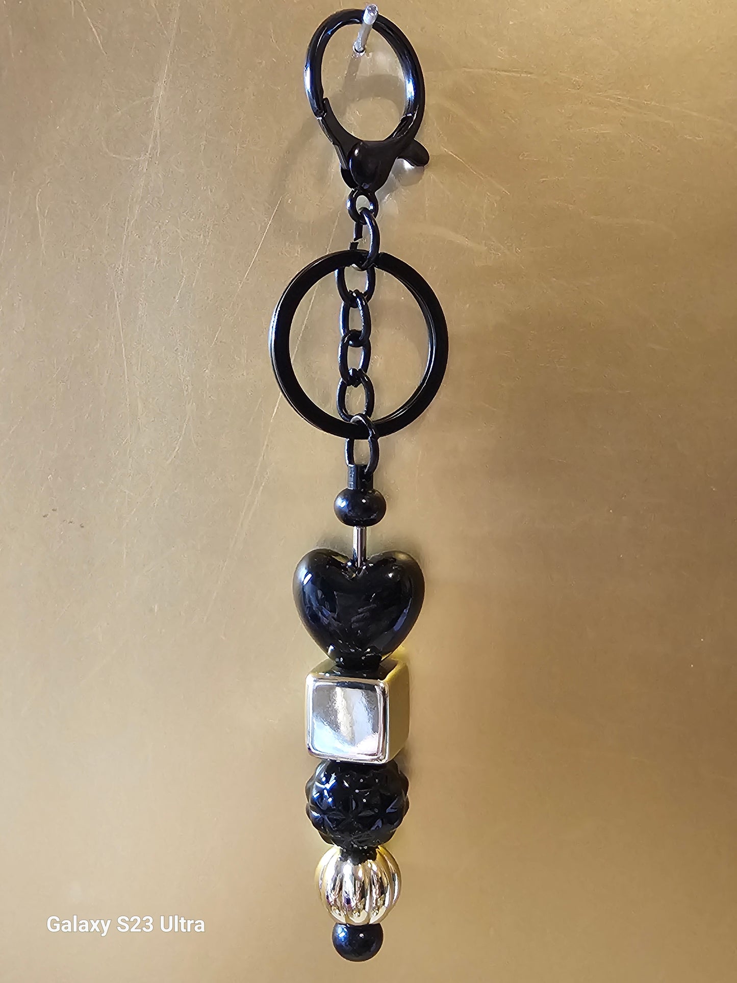 Black heart Keychain