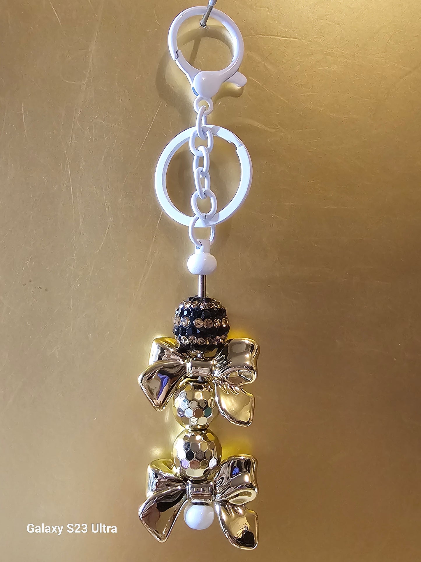 Gold Disco Ball Keychain