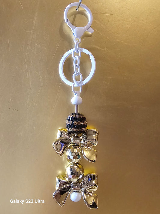 Gold Disco Ball Keychain